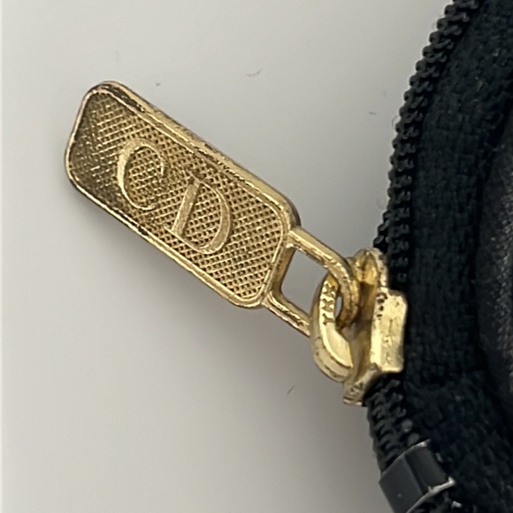 🤍Vintage Rare🖤 Christian Dior Cosmetic Bag Roses Print Black and White - Picture 4 of 12